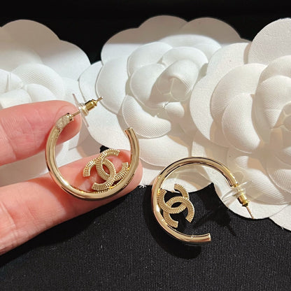 Half Circle Letter Earrings