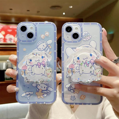 Transparent Cartoons Stand Case