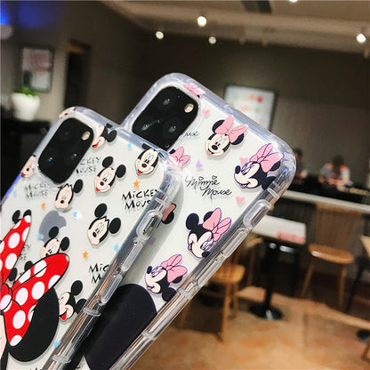 Cute cartoon transparent silicone case