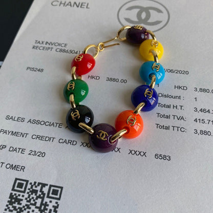 Temperament Rainbow Bead Bracelet