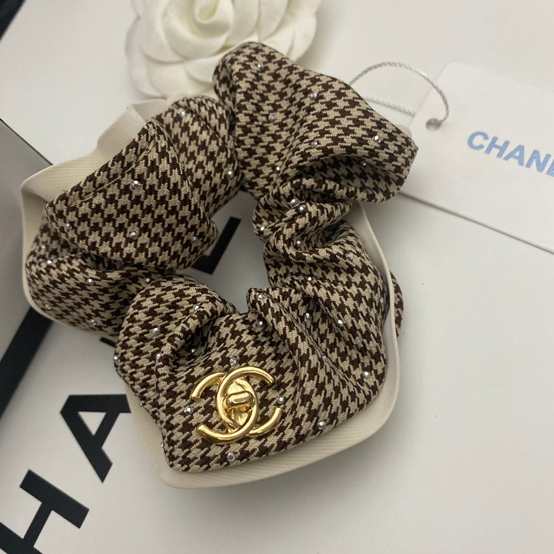 Houndstooth Hair Tie