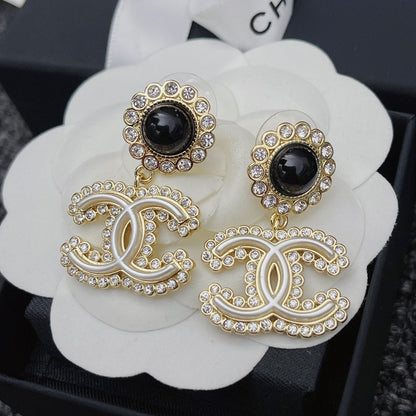 Flower Crystal Diamond Earrings