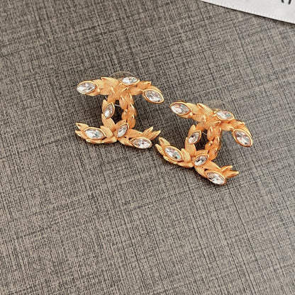 Ear of Rice Diamond Earrings