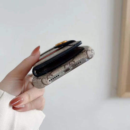 card holder multi-layer leather case