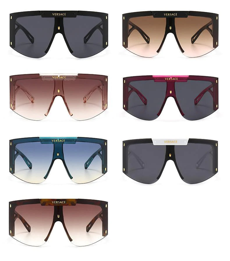 7 Colors One-piece Oversized Frame One-piece Retro Modern Charm Sunglasses