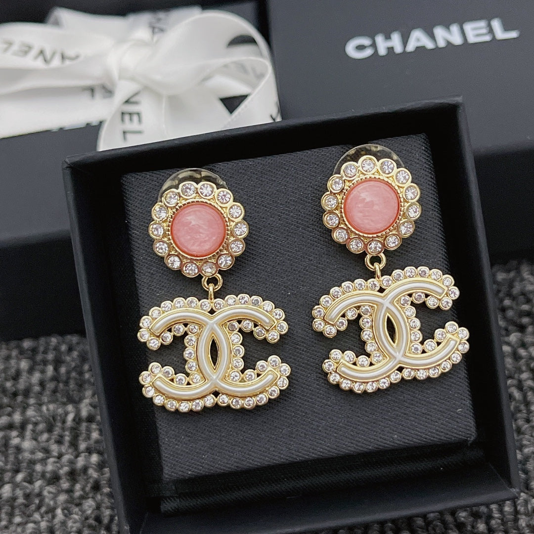 Flower Crystal Diamond Earrings