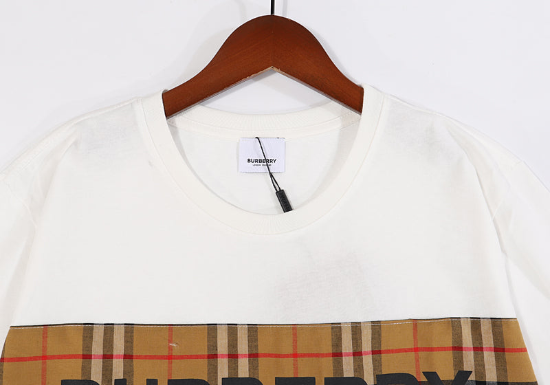 Classic check print T-shirt