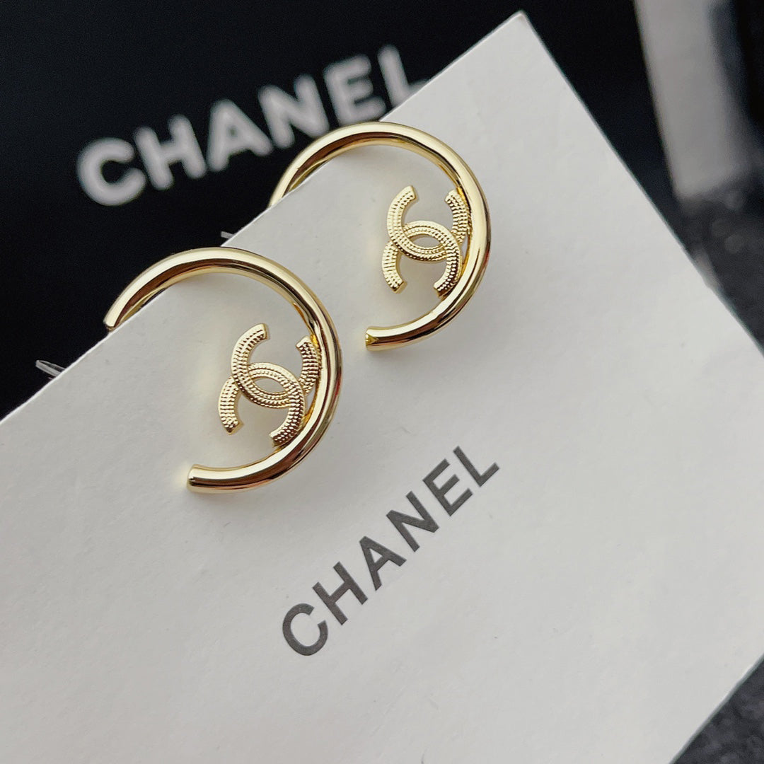 Premium Gold Half Hoop Earrings