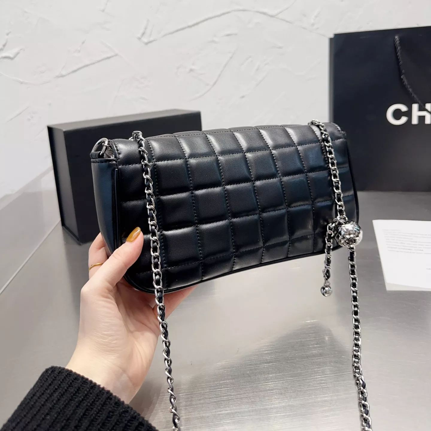 Creative Metal Ball Chain Bag