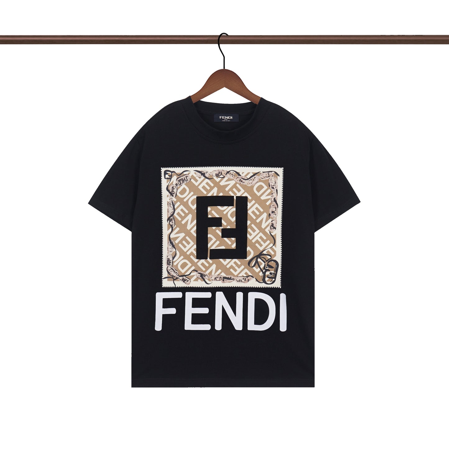 Simple letter F print T-shirt