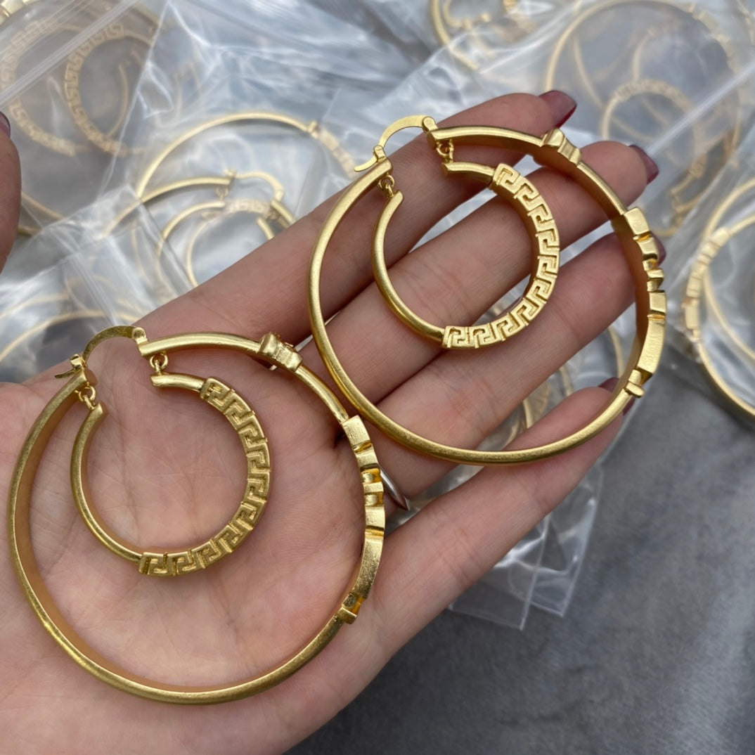 High Quality Double hoop earrings