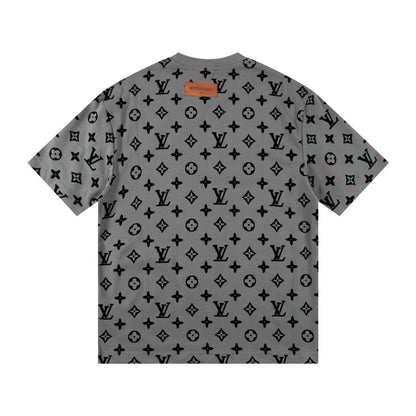 Classic pattern embossed T-shirt