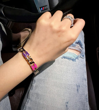 Five-Color Fashion Open Bracelet