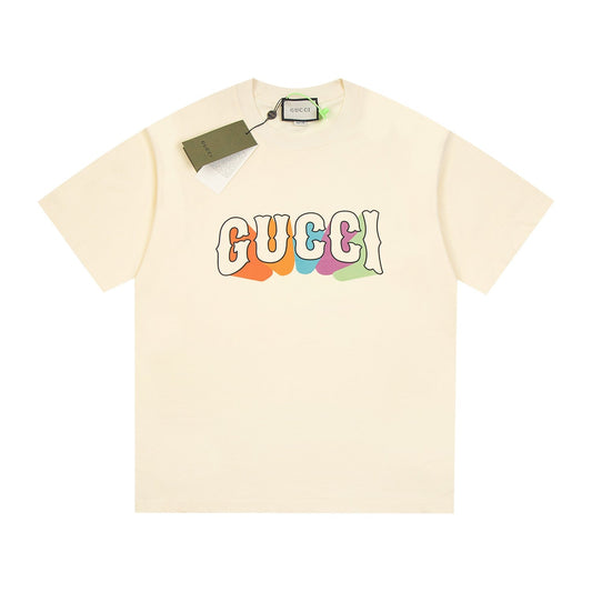 Rainbow Lettering Print T-shirt