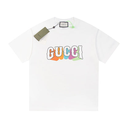 Rainbow Lettering Print T-shirt