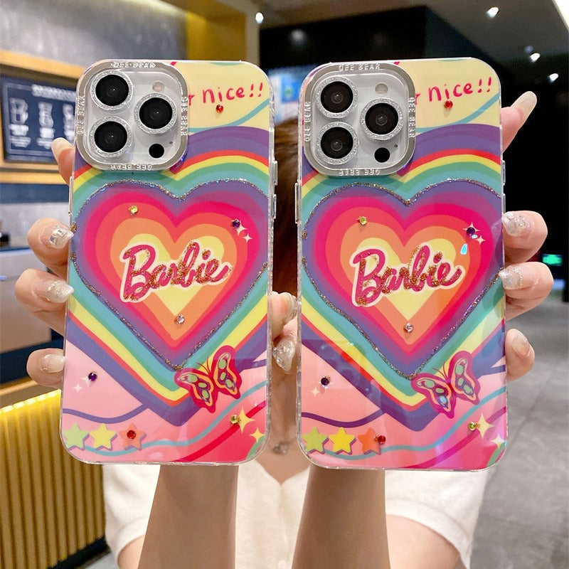 Cartoon Colorful Heart Case