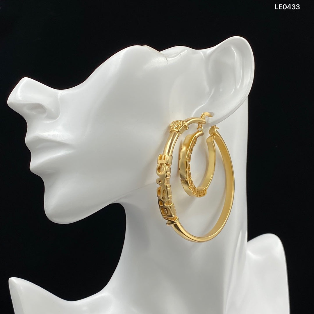 large Double Hoop Earrings