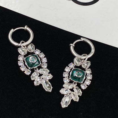 Temperament Crystal Diamond Earrings