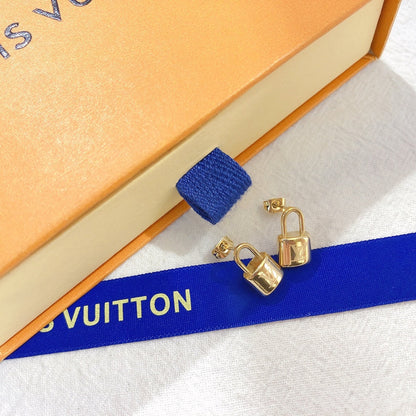 Individual Logo Lock Earrings