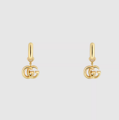 Double G Drop Hoop Earrings