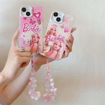 Cute Princess Bead Curtain Pendant Case