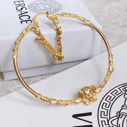 Oversized Golden Hoop Earrings