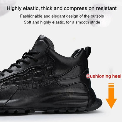 High quality fashion men's soft sole genuine leather casual shoes