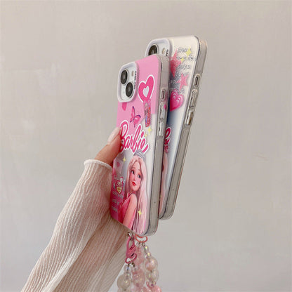 Cute Princess Bead Curtain Pendant Case