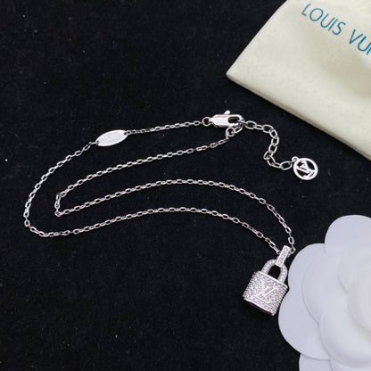 Premium Lock Series Necklace Earrings Set