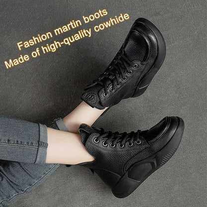 Women's High-top Thick-soled Martin Boots