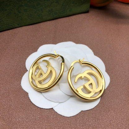 Logo Circle Earrings