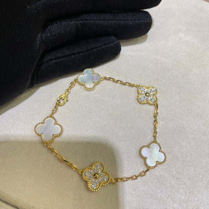 Luxury shell clover bracelet