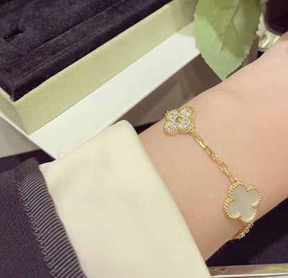 Luxury shell clover bracelet