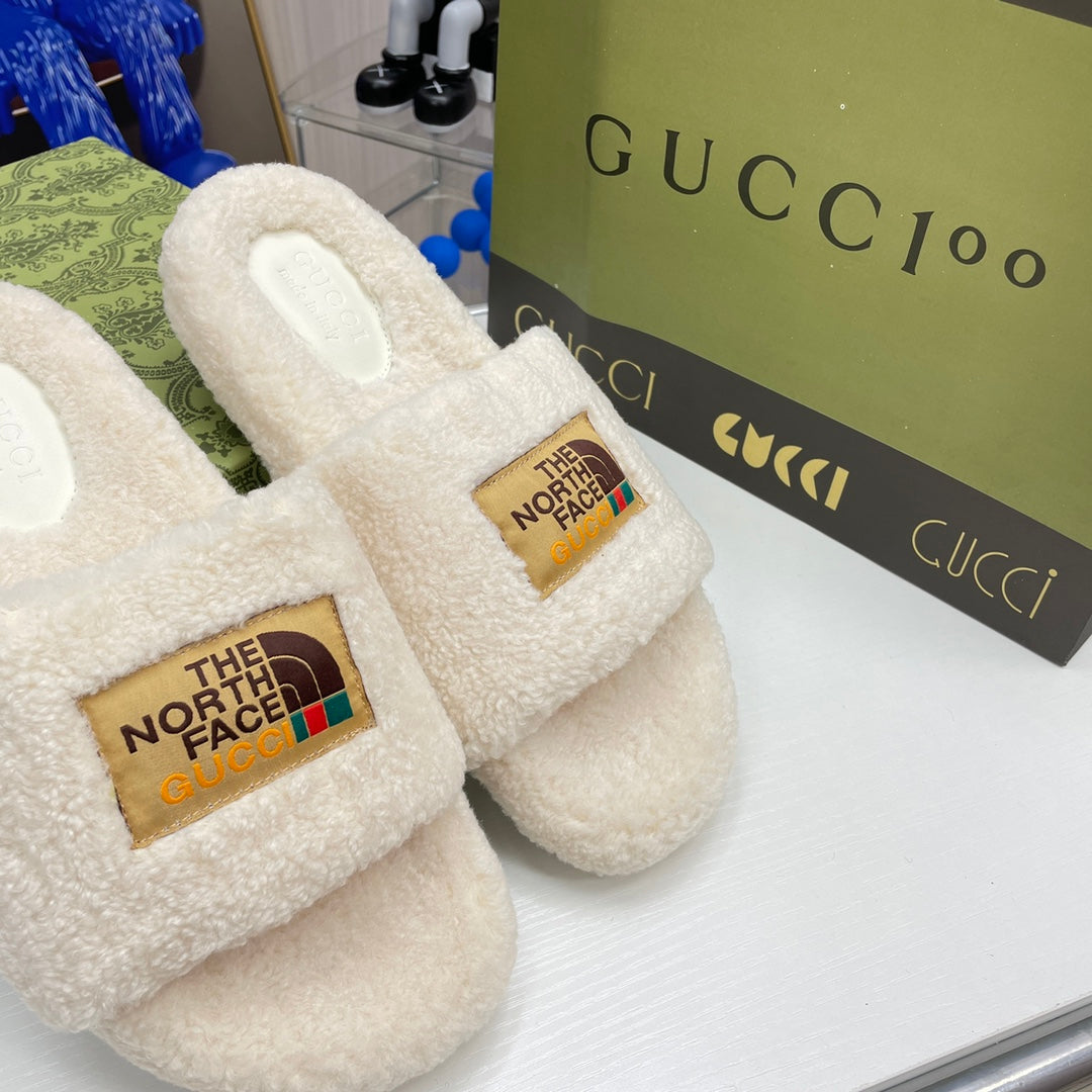 Trendy Co-Branded Wool Slippers