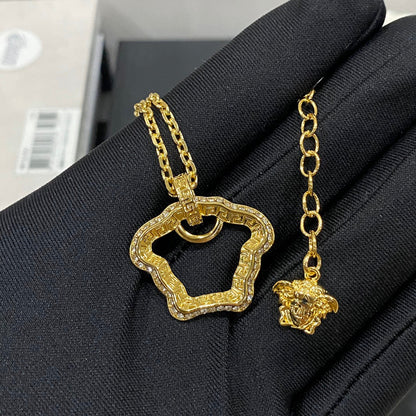 Vintage Cutout Medusa Necklace