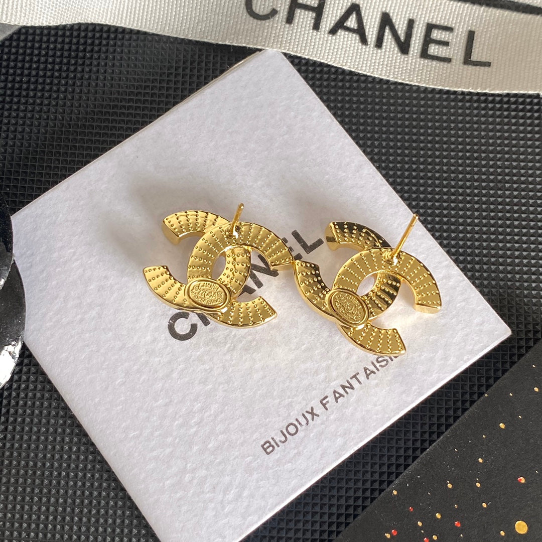 Stylish and Simple Logo Earrings