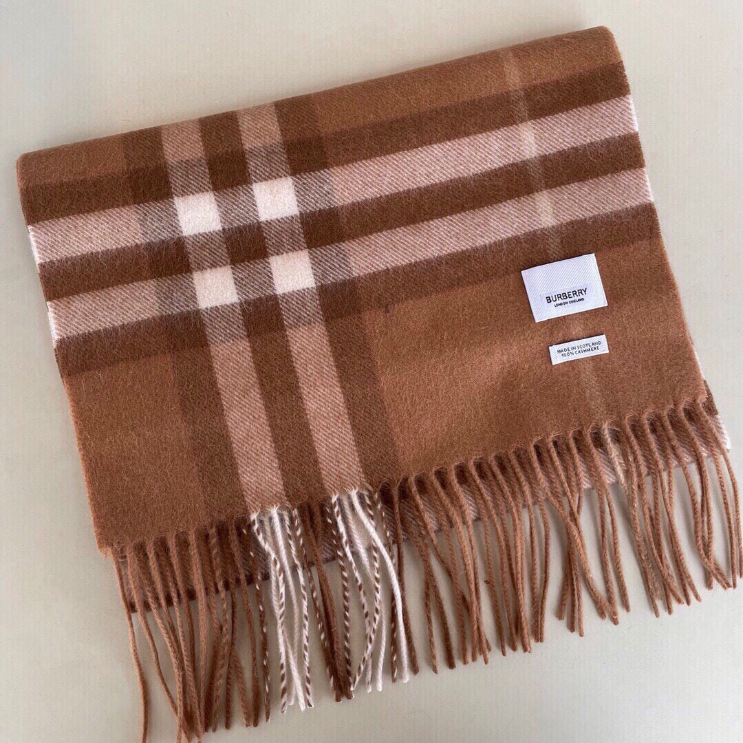 Multicolor Classic Check Tassel Scarf