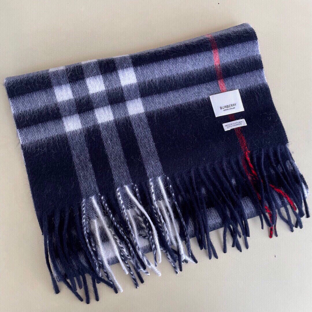 Multicolor Classic Check Tassel Scarf