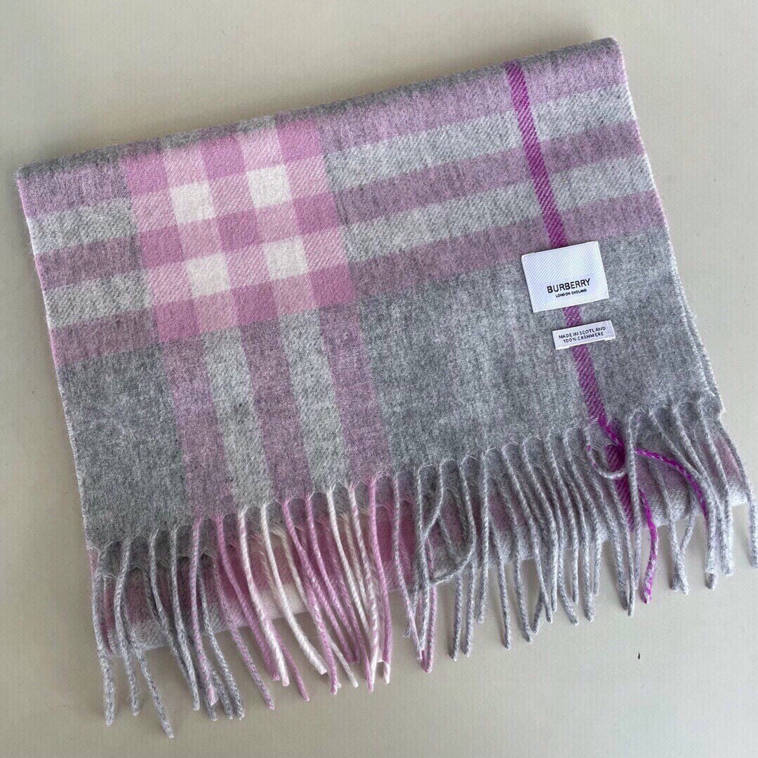 Multicolor Classic Check Tassel Scarf