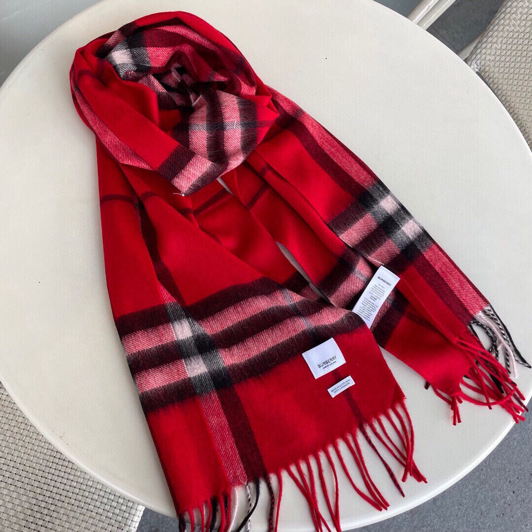 Multicolor Classic Check Tassel Scarf