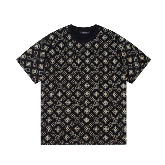 Retro monogram print T-shirt