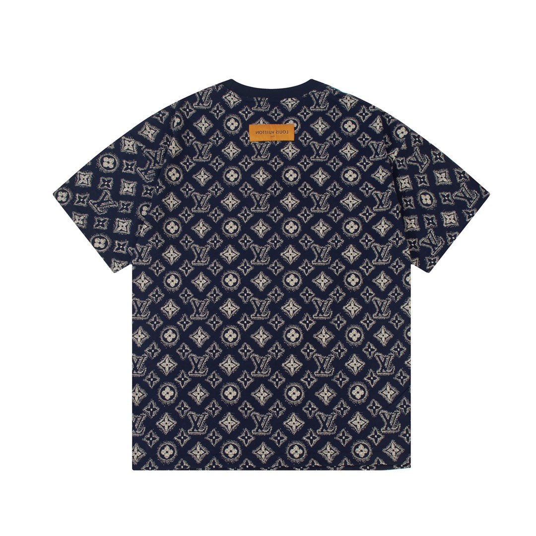 Retro monogram print T-shirt