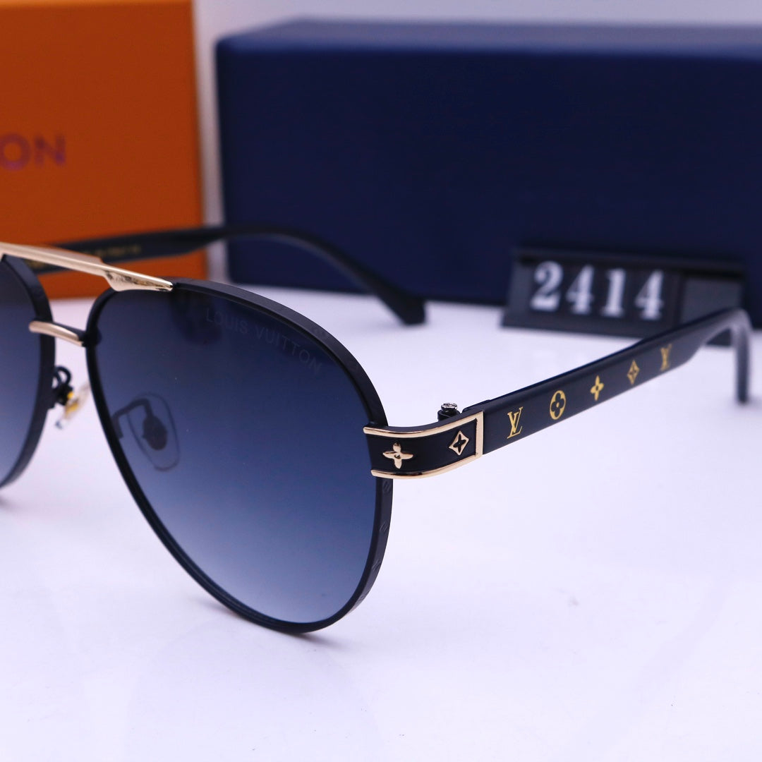 Double Bridge Embossed Frame Sunglasses