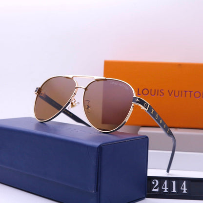 Double Bridge Embossed Frame Sunglasses