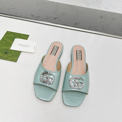 Crystal G Flat Slippers