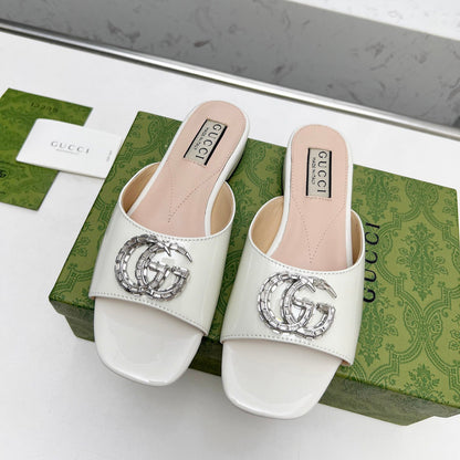 Crystal G Flat Slippers