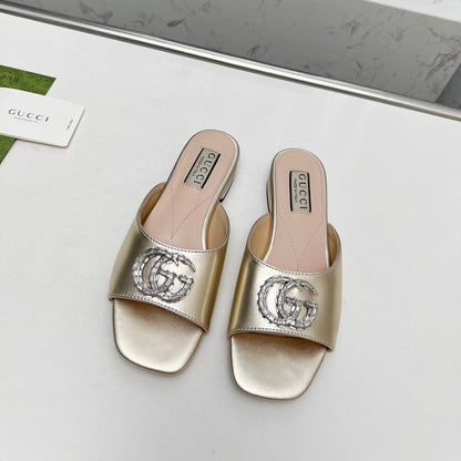 Crystal G Flat Slippers