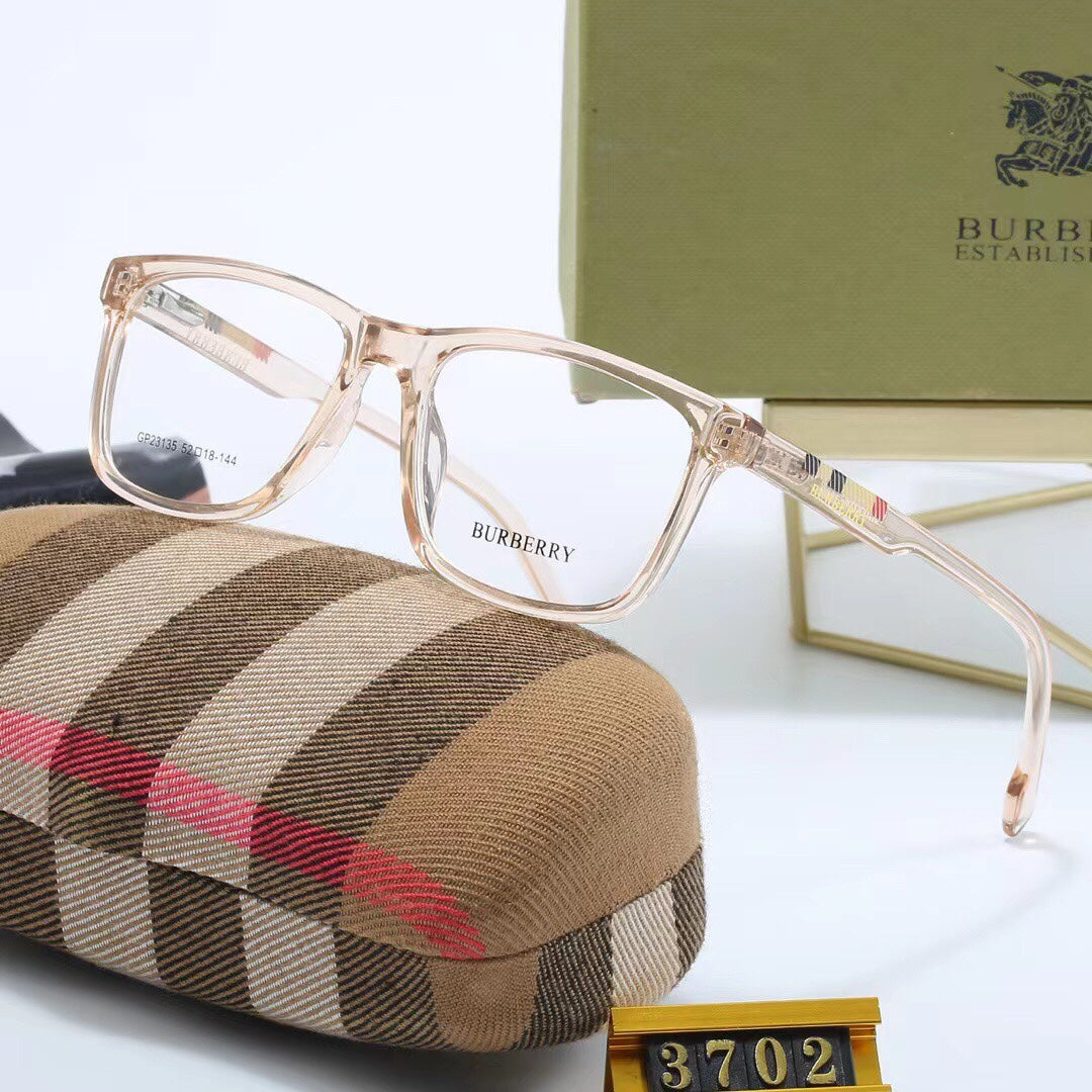 Fashion plaid temples glasses