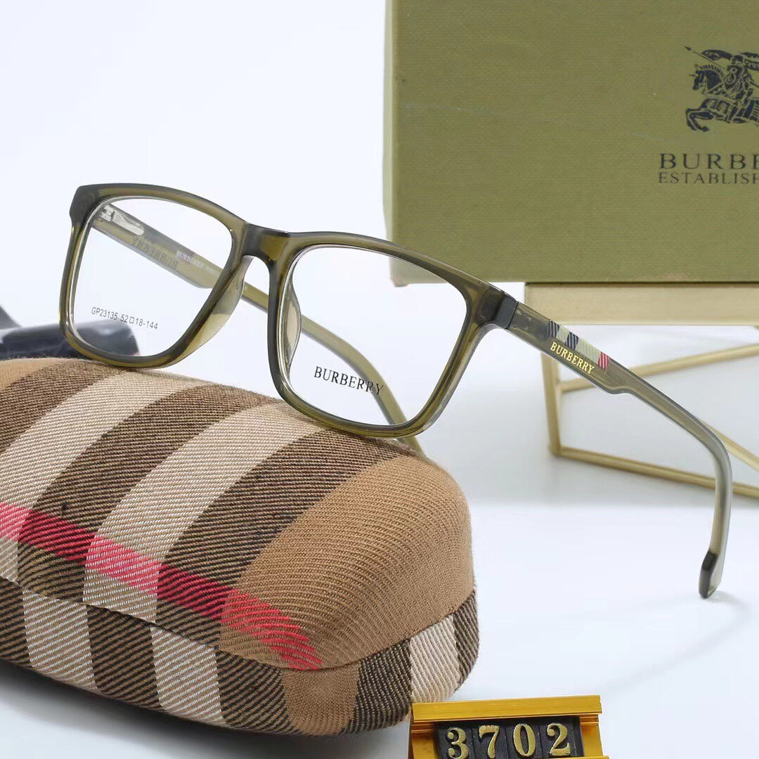 Fashion plaid temples glasses