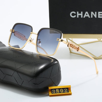 Fashion Woman's Metal Letters Sunglasses